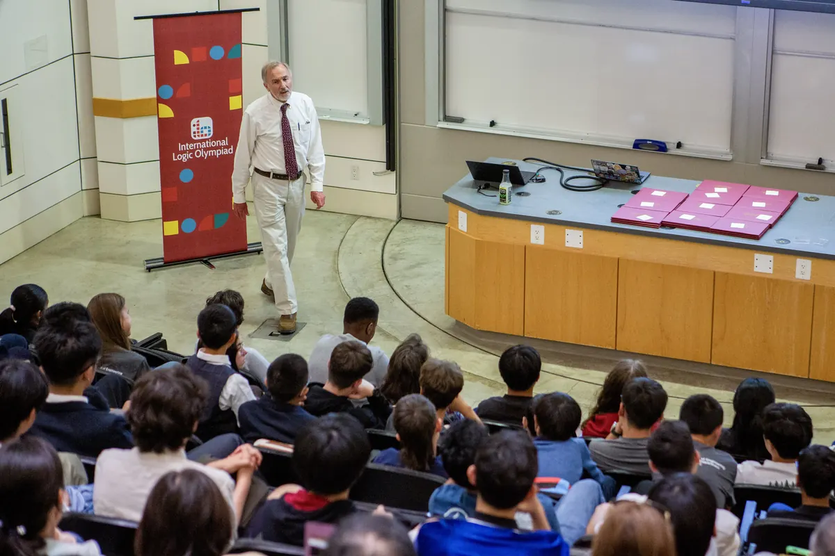 Opening the competition round at Stanford University